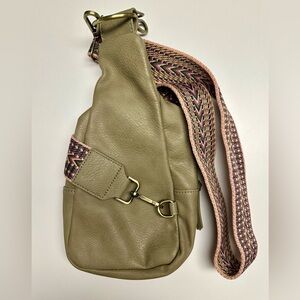 Crossbody Anthropologie bag. Like new without tags. Beige/taupe.